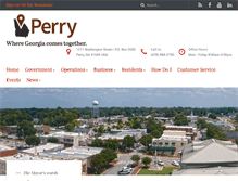 Tablet Screenshot of perry-ga.gov